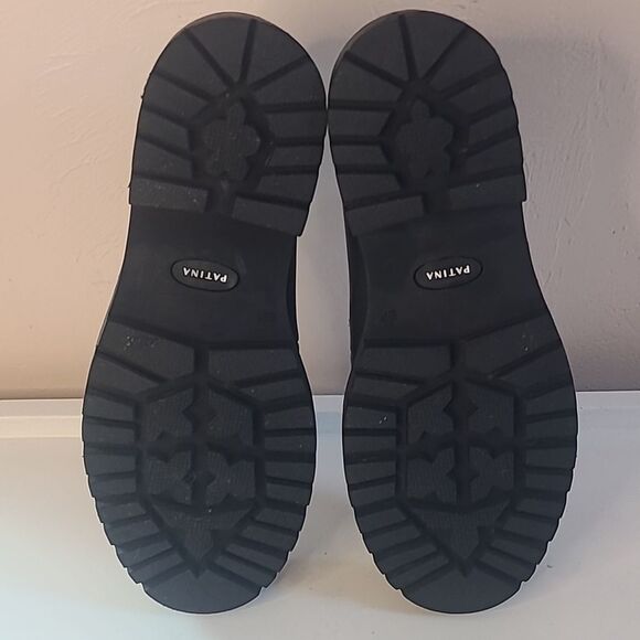 Portland Leather Patina ZOE CHUNKY LOAFER Black Size 9 EU 39 - Picture 10 of 16